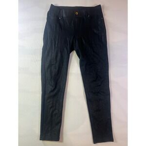 INC International Concepts Black Textured Skinny‎ Pants Size 8